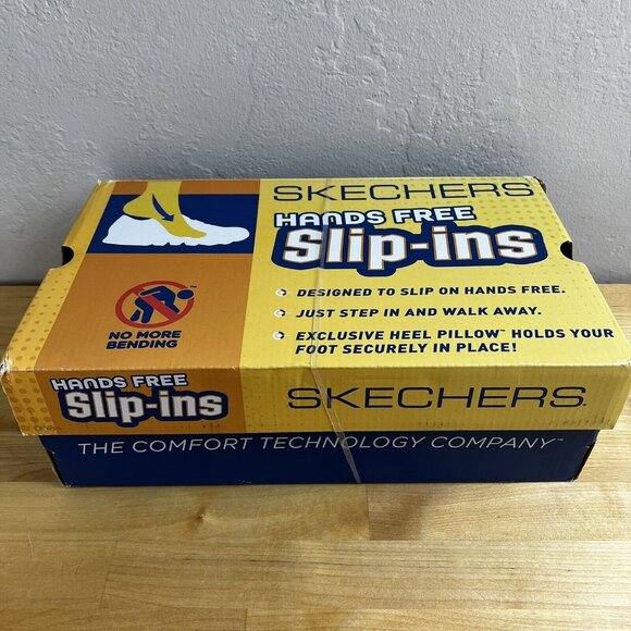 Skechers Sneakers Slip-ins Hands Free GOwalk Travel Fiji Shoes White 8.5 NEW - Picture 10 of 10